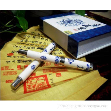 Customized Ceramic Minium Blue Pen Shape USB Flash Drive (C-004)